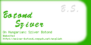 botond sziver business card